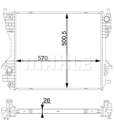 Радиатор, охлаждение двигателя WILMINK GROUP WG2182568 для FORD FIESTA