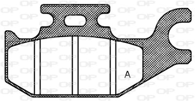 Комплект тормозных колодок, дисковый тормоз OPEN PARTS BPA1519.00 для RENAULT TWIZY