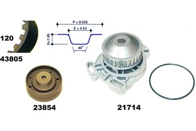 Vodní pumpa + sada ozubeného řemene MAPCO 41805