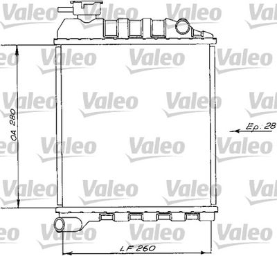 VALEO 730172 Радіатор охолодження двигуна для ROVER (Ровер)