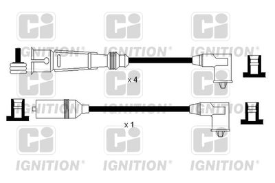 Комплект проводов зажигания QUINTON HAZELL XC1160 для VW SCIROCCO