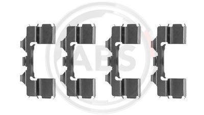 Комплектующие, колодки дискового тормоза A.B.S. 1104Q для SUBARU SVX