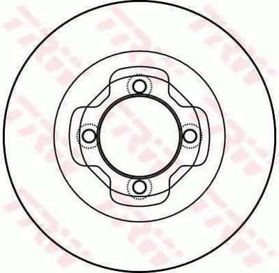 TRW DF4008 Тормозные диски  для MAZDA 323 III Hatchback (BF) 1.6 GT Turbo 4WD (BF2)