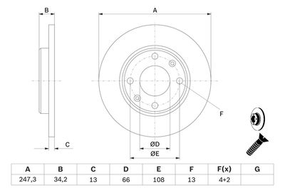 Brake Disc 0 986 478 887