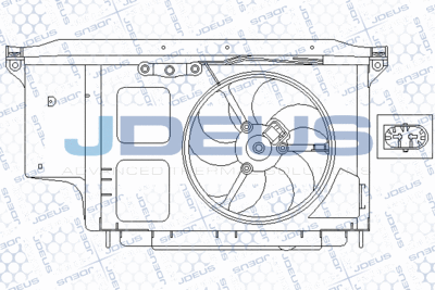 VENTILATOR RADIATOR JDEUS EV210302