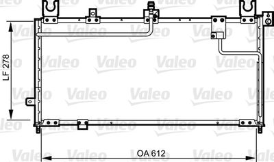 VALEO 814253 Радіатор кондиціонера для MAZDA (Мазда)