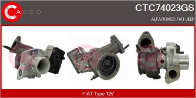 CASCO CTC74023GS Турбина  для FIAT 500L (Фиат 500л)