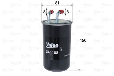 Топливный фильтр VALEO 587108 для MITSUBISHI GRANDIS