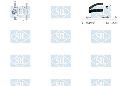 SET CUREA DE DISTRIBUTIE Saleri SIL TK1075 1