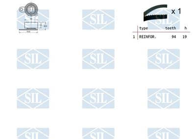 SET CUREA DE DISTRIBUTIE Saleri SIL TK1444 1