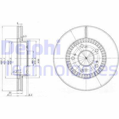 Bromsskiva DELPHI BG3720