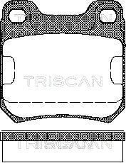 TRISCAN 8110 24866 Тормозные колодки и сигнализаторы  для CHEVROLET  (Шевроле Вектра)