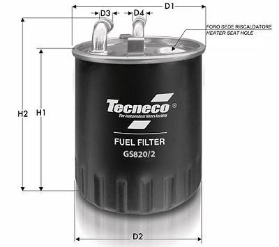 Filtr paliwa TECNECO FILTERS GS820/2