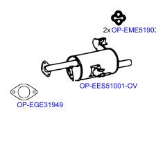 Изпускателна система OPTIMAL OP-EXSSB019