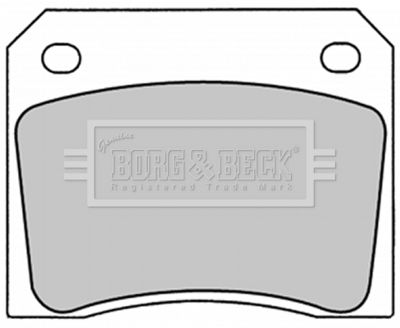 Комплект тормозных колодок, дисковый тормоз BORG & BECK BBP1281 для ASTON MARTIN DB7
