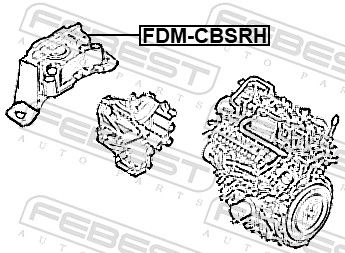 SUPORT MOTOR FEBEST FDMCBSRH 1