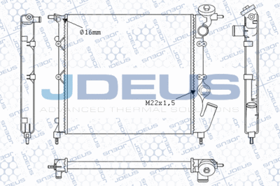 JDEUS M-0230251 Крышка радиатора  для RENAULT 19 (Рено 19)