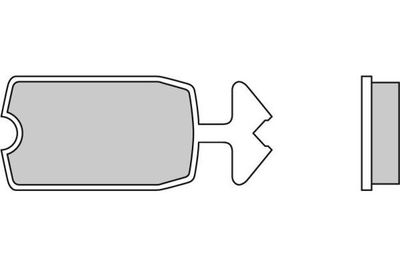 Комплект тормозных колодок, дисковый тормоз E.T.F. 12-0039 для CITROËN AMI