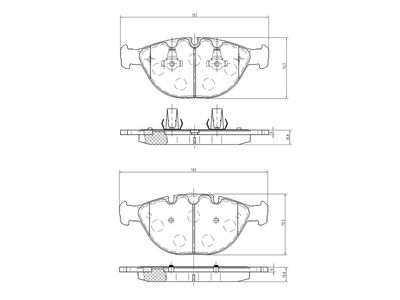комплект спирачно феродо, дискови спирачки A.Z. Meisterteile AZMT-44-022-1169