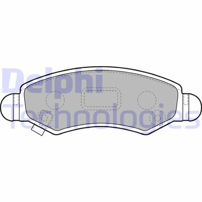Комплект тормозных колодок, дисковый тормоз DELPHI LP1919 для SUZUKI IGNIS