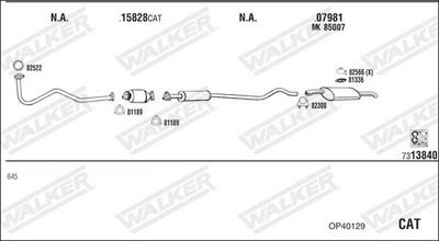 SISTEM DE ESAPAMENT WALKER OP40129