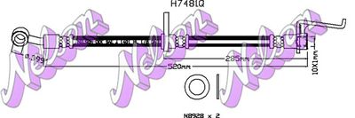 Тормозной шланг KAWE H7481Q для HONDA CR-Z