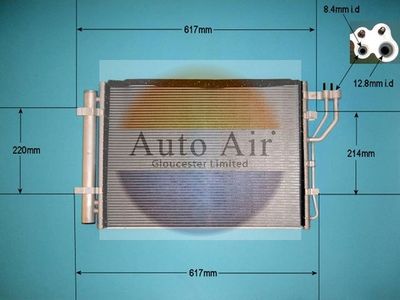 Condenser, air conditioning Auto Air Gloucester 16-1424