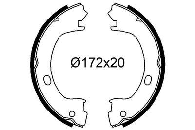 Комплект тормозных колодок VALEO 564271 для CHRYSLER CONCORDE