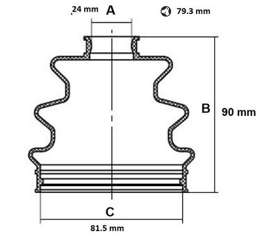 RED-LINE 59NI016 Пыльник шруса  для NISSAN QASHQAI / QASHQAI +2 I (J10, NJ10, JJ10E) 1.5 dCi