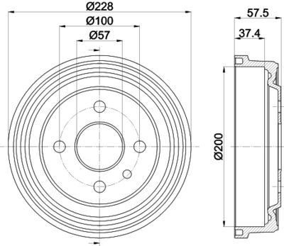 спирачен барабан MINTEX MBD013