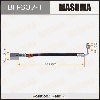 MASUMA BH-637-1 Тормозной шланг  для INFINITI  (Инфинити Фx)