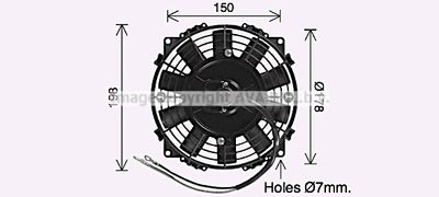 AVA QUALITY COOLING Koelventilatorwiel (UV7504)
