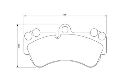 Brake Pad Set, disc brake 0 986 424 740