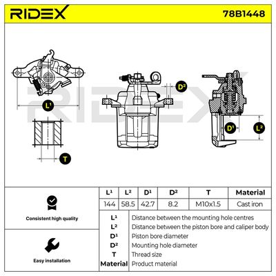спирачен апарат RIDEX