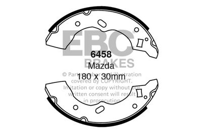 Комплект тормозных колодок EBC Brakes 6458 для MAZDA 121
