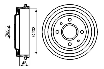 BOSCH Bremstrommel
