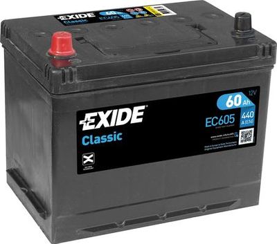 Стартерная аккумуляторная батарея EXIDE EC605 для MITSUBISHI STARION