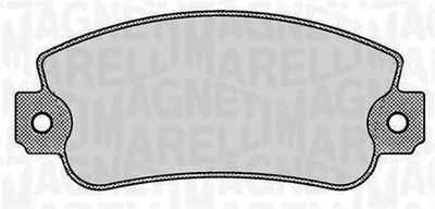 Комплект тормозных колодок, дисковый тормоз MAGNETI MARELLI 363916060237 для SEAT MALAGA