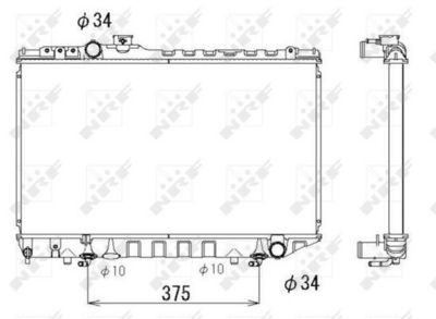 RADIATOR RACIRE MOTOR NRF 53334 4