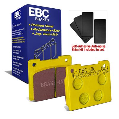 комплект спирачно феродо, дискови спирачки EBC Brakes DP4114R
