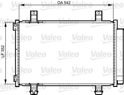 VALEO 814219 Радиатор кондиционера  для OPEL AGILA (Опель Агила)