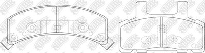 Комплект тормозных колодок, дисковый тормоз NiBK PN0308 для CHEVROLET TAHOE