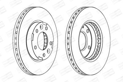 BREMSSCHEIBE CHAMPION 563039CH 1