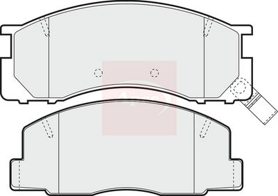 APEC Brake Pad Set, disc brake PAD858