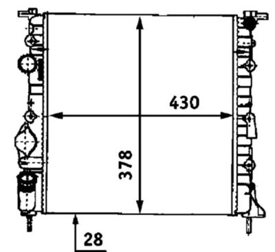 Radiateur - CR528000S - MAHLE