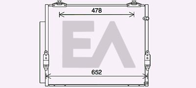 EACLIMA 30C71093 Радиатор кондиционера для TOYOTA TUNDRA (Тойота Тундра)