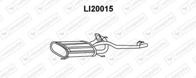 Глушитель выхлопных газов конечный VENEPORTE LI20015 для PIAGGIO PORTER