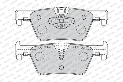 BREMSBELAGSATZ SCHEIBENBREMSE FERODO FDB4670 1