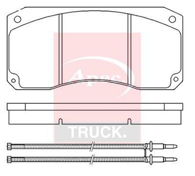 APEC Brake Pad Set, disc brake PAD29043