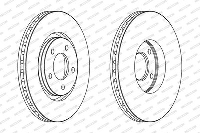 DISC FRANA FERODO DDF1372 1